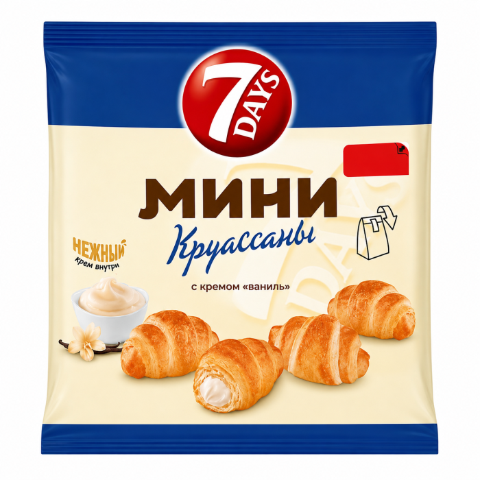 7 Days Круассаны Ваниль 265 г