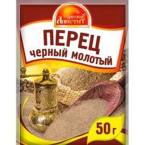 Перец черный молотый русс. аппетит 50 г.