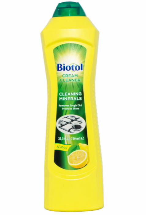 Крем чистящий для плит - BIOTOL лимон  500 мл.