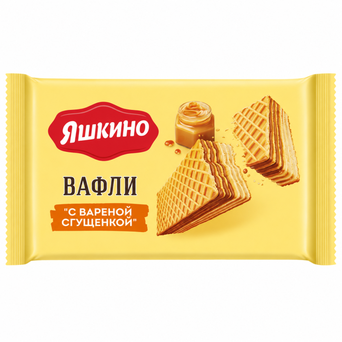 Вафли Яшкино с вар. сгущенкой 200 г