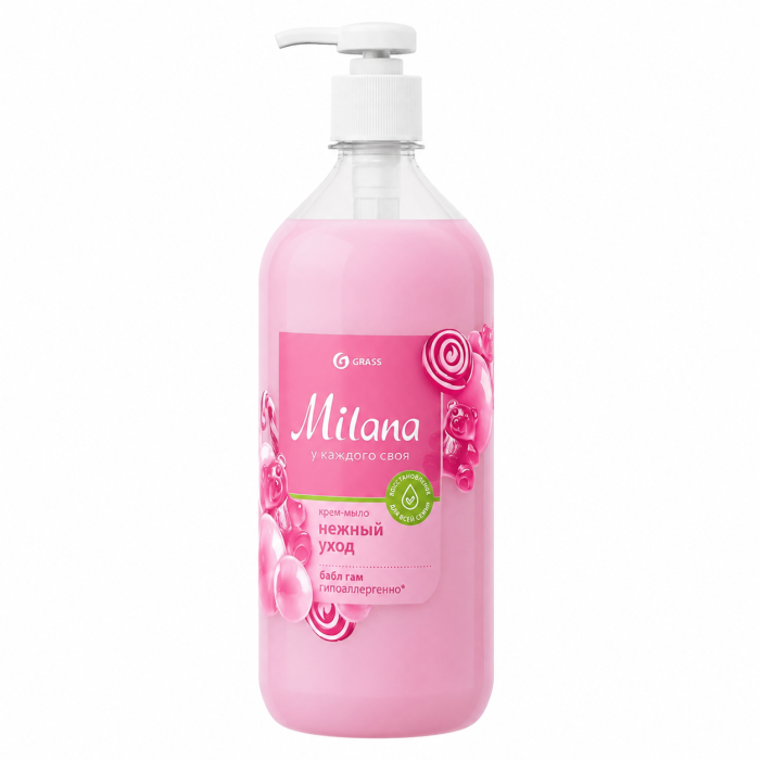 Жидкое крем-мыло Milana bubbles 1000 мл