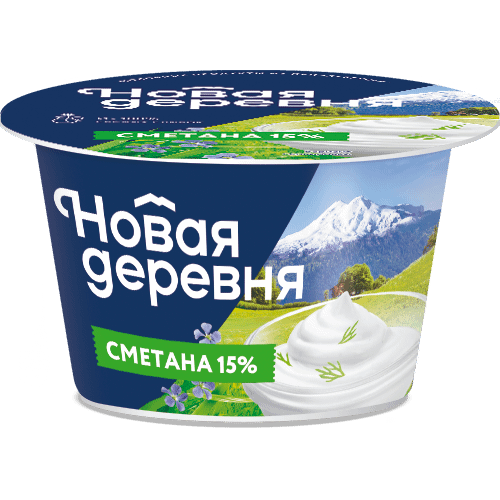 Сметана Новая деревня 15%  700 г.