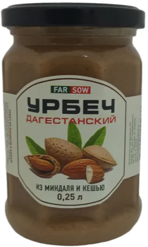 Урбеч Дагестанский из миндаля и кешью 250гр