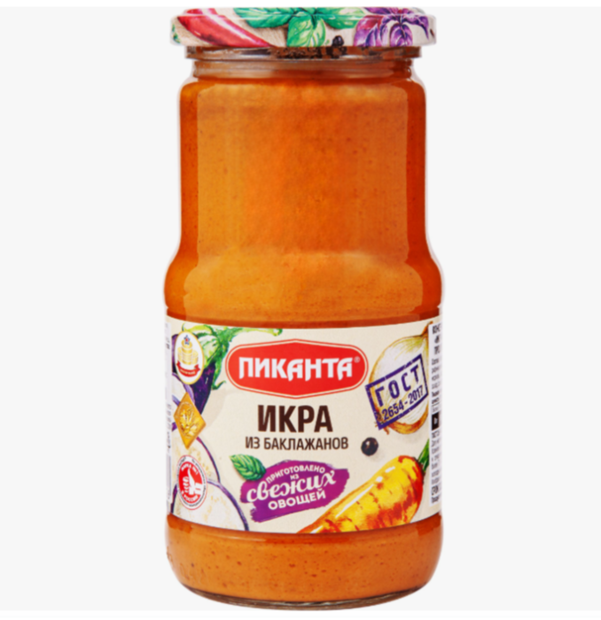Икра из баклажанов Пиканта 450 г