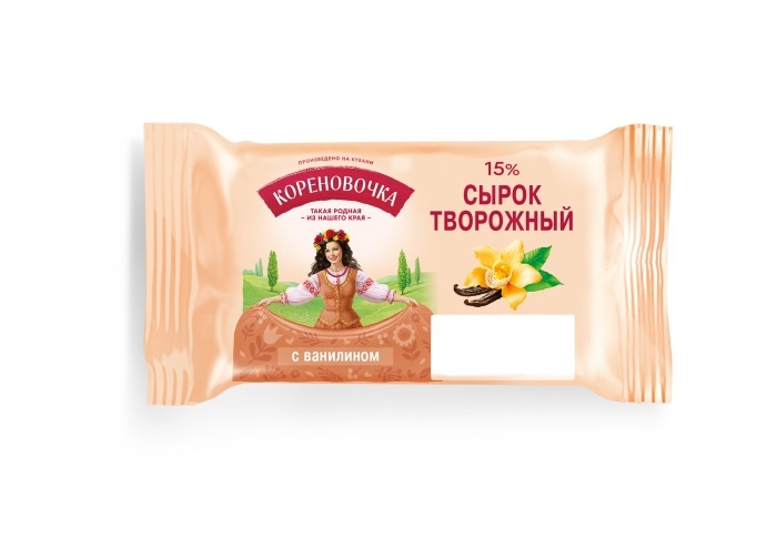 Сырок твор. с ванилином 15% Кореновочка 100 г