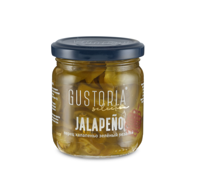 Перец халапенью зел резан Gustoria 210 мл