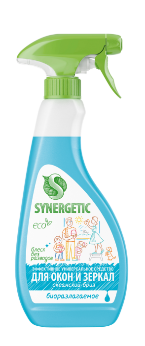 Synergetic чистящее средство для окон и зеркал окенаский бриз 500 мл