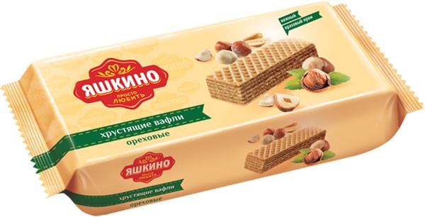 Вафли Яшкино ореховые 300 г