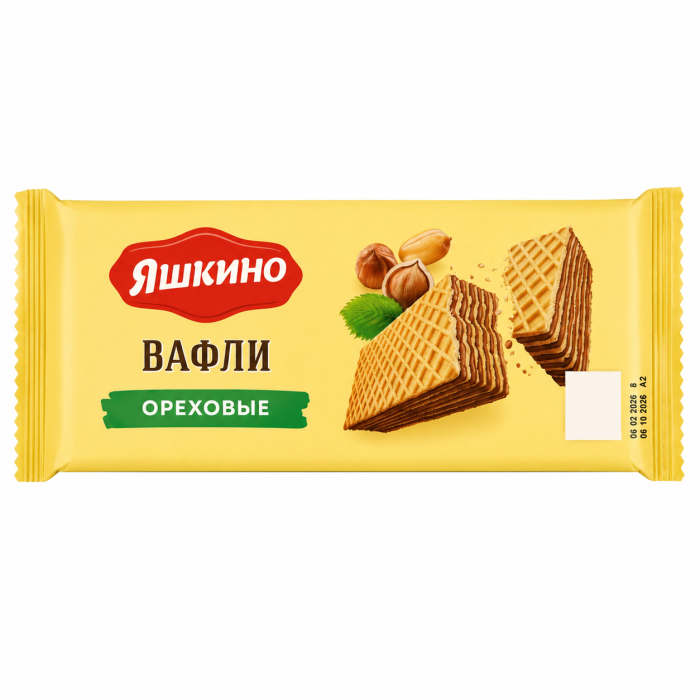 Вафли ореховые Яшкино 300 г