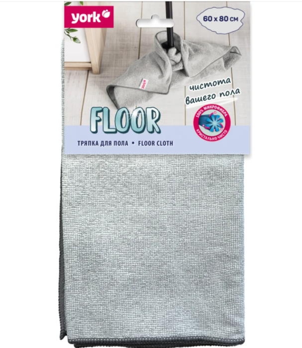 Тряпка из микрофибры для пола York 60x80 см 1 шт