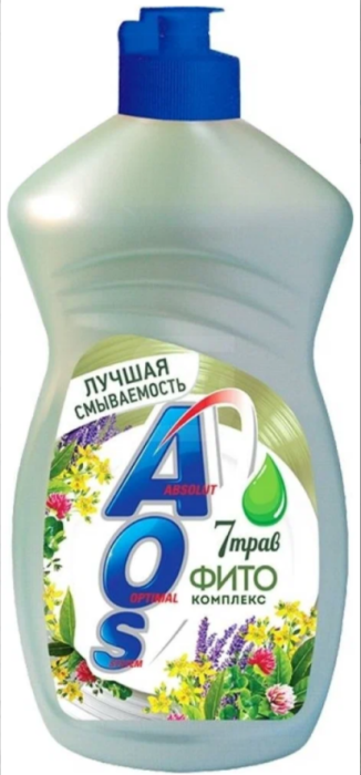 AOS средство для мытья посуды 7 трав 450 г