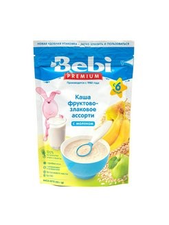 Каша пшеничная с яблоком и бананом Bebi Премиум 200 г.