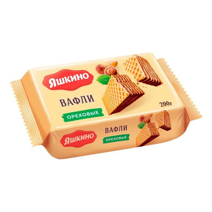 Вафли Яшкино ореховые 200 г
