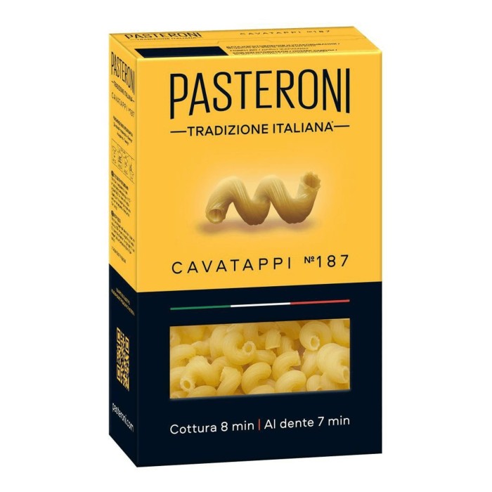 Макароны рожки витые №187 PASTERONI 400 г