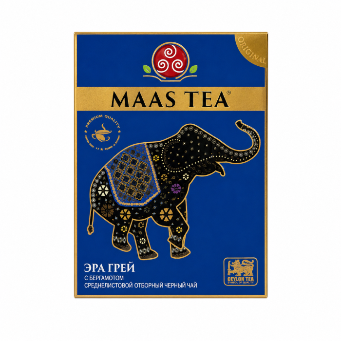 Чай чёрный MAAS с бергамотом 200 г.