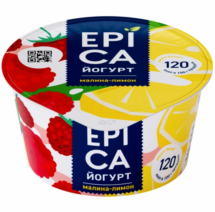 Epika йогурт Малина-лимон 130 г