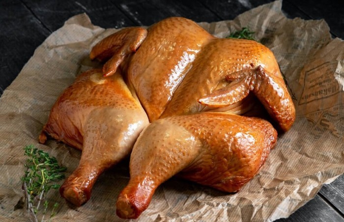 Курица горячего копчения