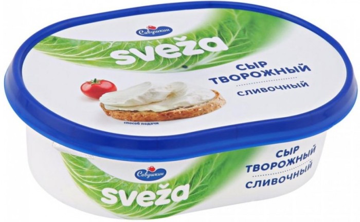Сыр SVEZA сливочный ваночка 150гр