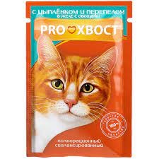 Корм для кошек жидкий Про хвост 85 г.