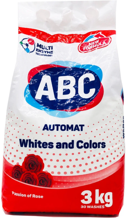 Порошок ABC Роза цветной 3 кг.