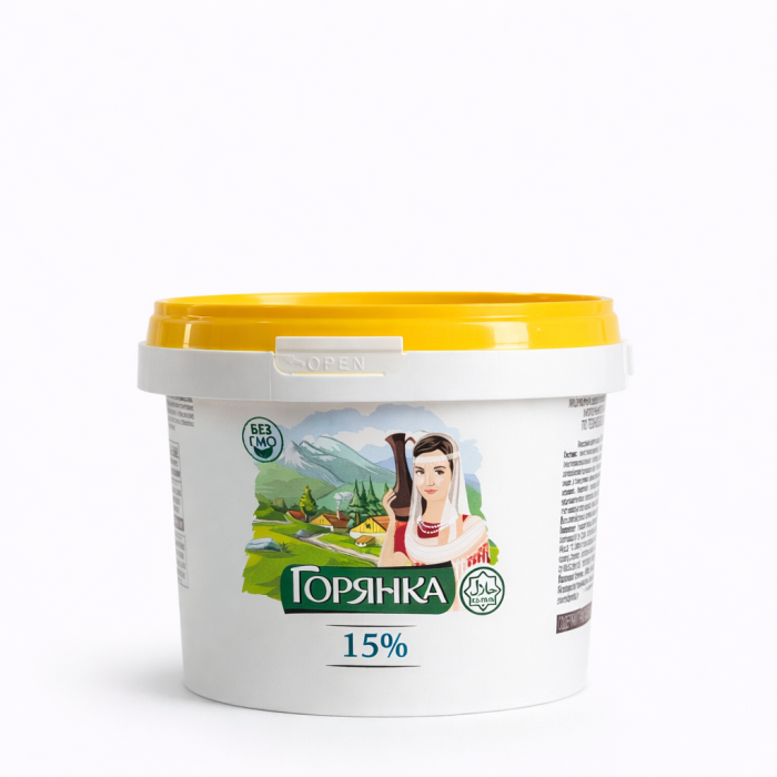 Сметана Горянка 15% 700 г.