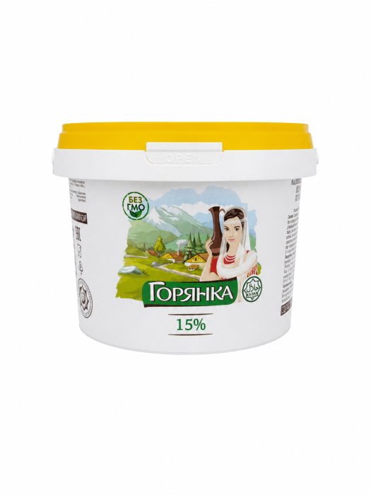 Сметана Горянка 15% 700 г.