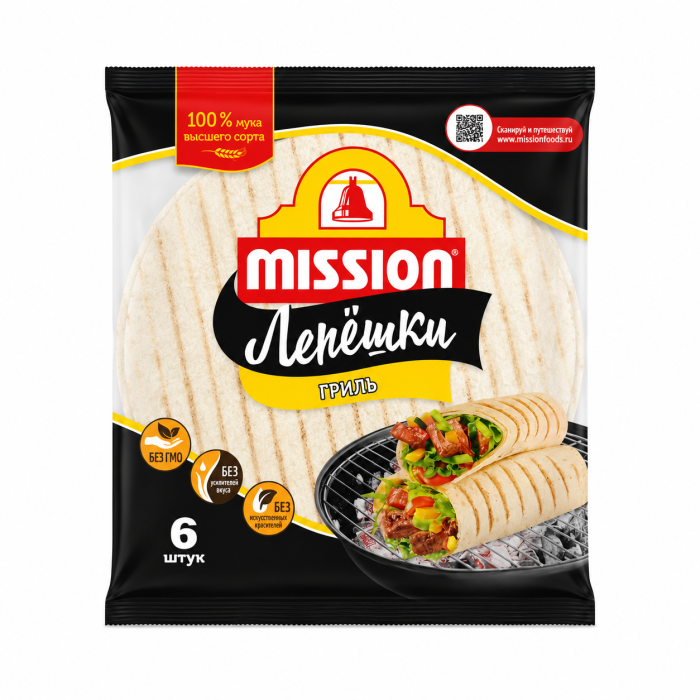 Mission Лепешки Гриль 6 шт