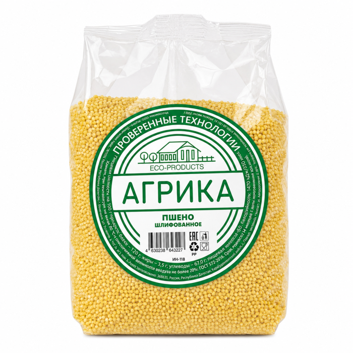 Пшено шлифованное Агрика 700 г