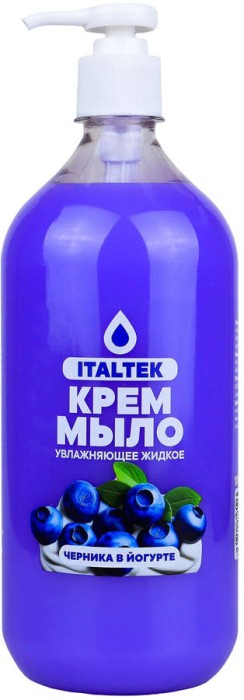 ITALTEK Жидкое крем-мыло Черника в йогурте 1000мл