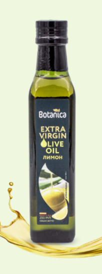 Масло оливковое нераф с ароматом Лимона Extra Virgin Botanica 250 мл