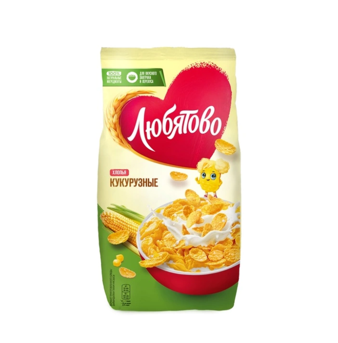 Любятово Хлопья кукурузные 300 г