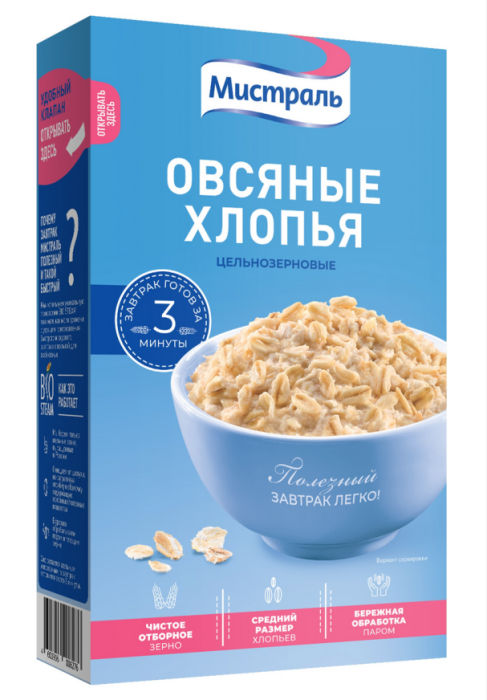 Хлопья овсяные Мистраль 400 г