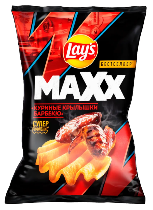 Чипсы Lays Куриные Крылышки Барбекю 100 г