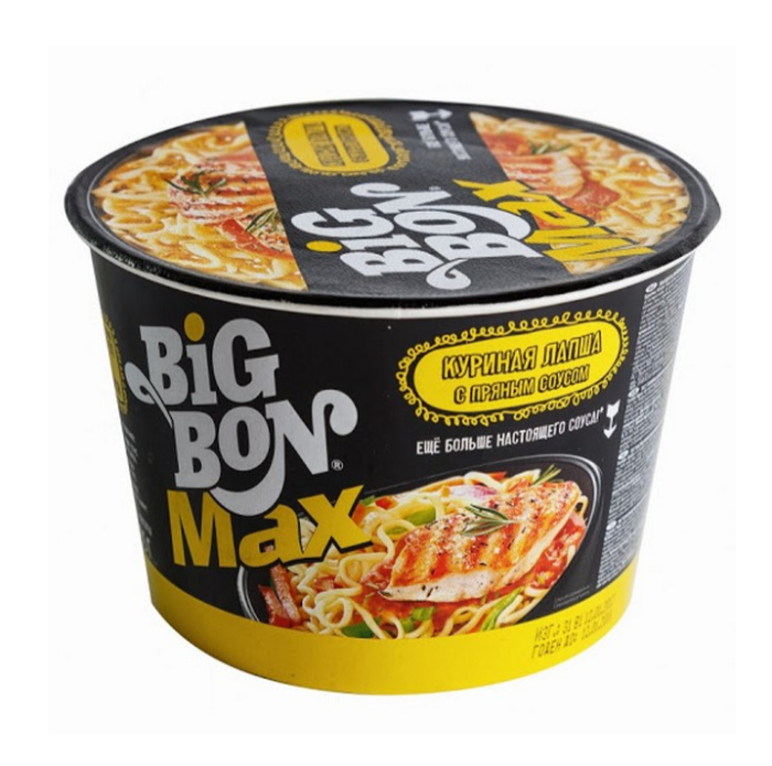 Лапша куриная с пряным соусом Big Bon Max 95 г