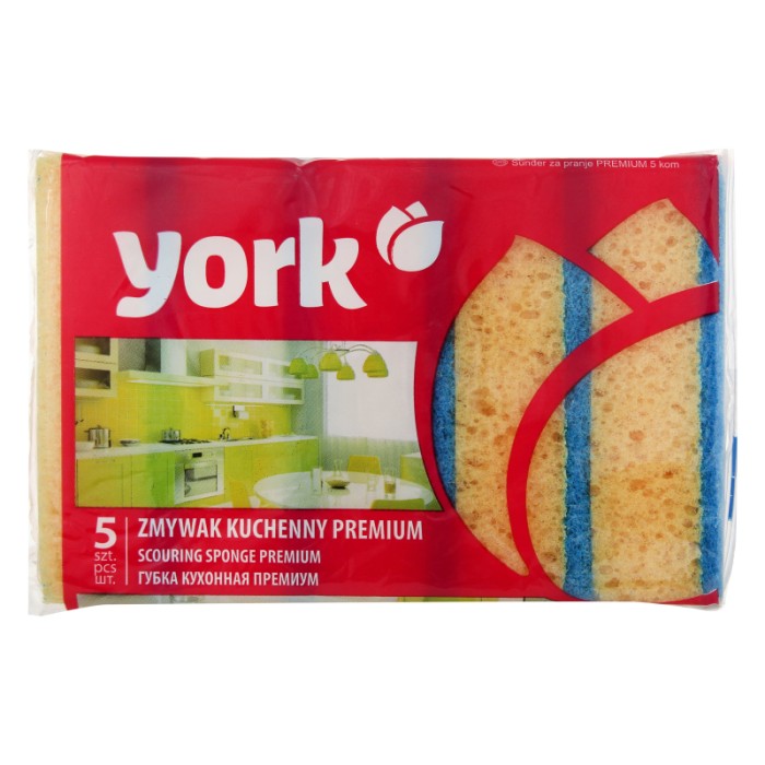 Губки кухонные премиум York 5 шт