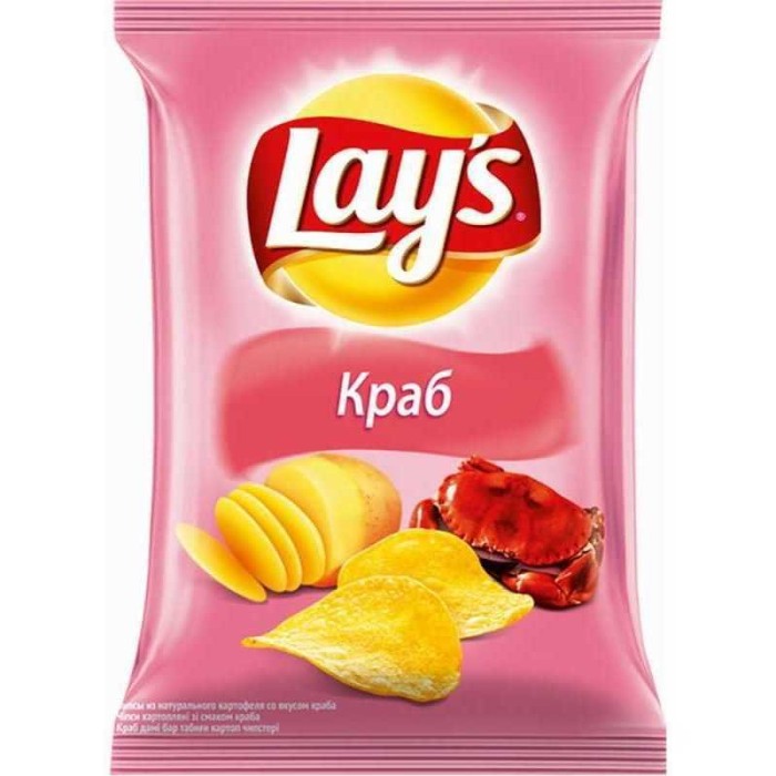 Чипсы Lays Краб 140 г.