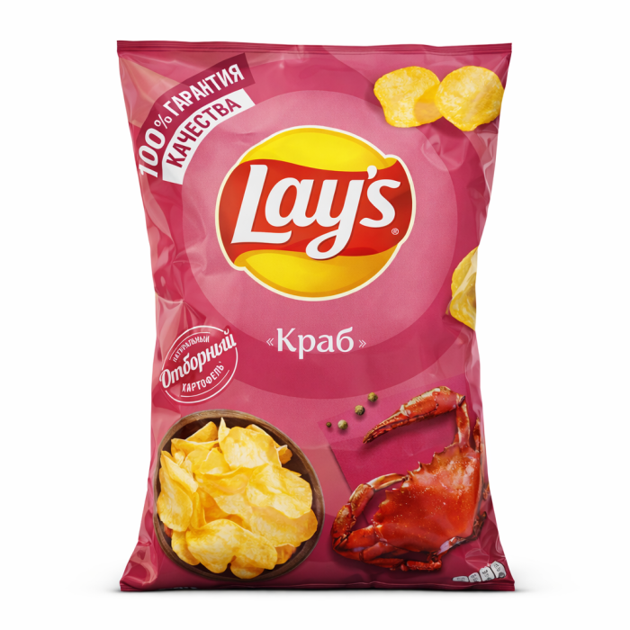 Чипсы Lays Краб 140 г.
