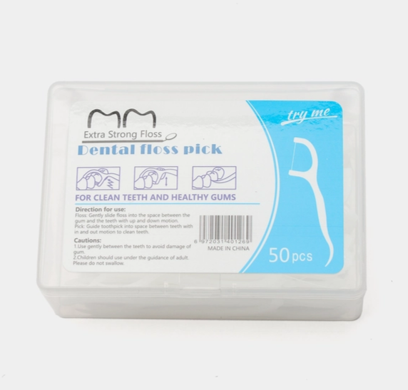 Зубная нить Dental Floss квадратная 12 шт.