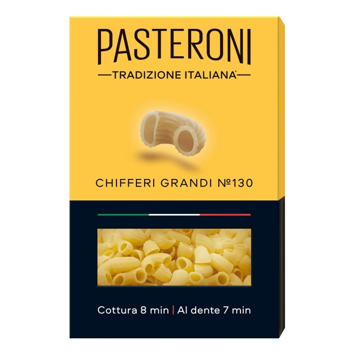 Макароны рожки большие №130 PASTERONI 400 г