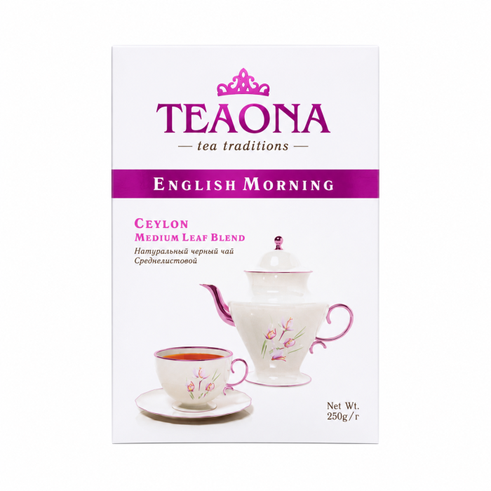 Чай чёрный Teaona english Morning 250 г.