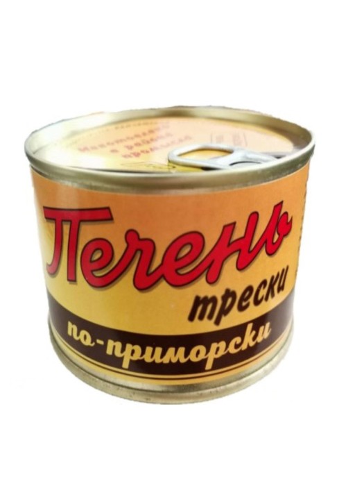 Печень трески по приморски ж/б 210 гр