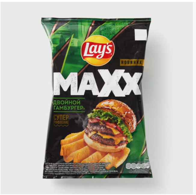 Чипсы Лейс MaXx Гамбургер 100 г