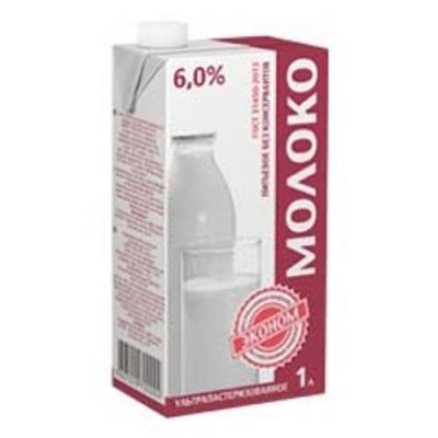 Молоко Эконом 6% 1л.