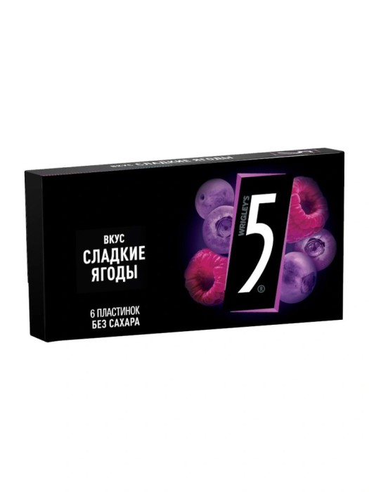 Жевательная резинка Five сладкие ягоды 15,6 г.