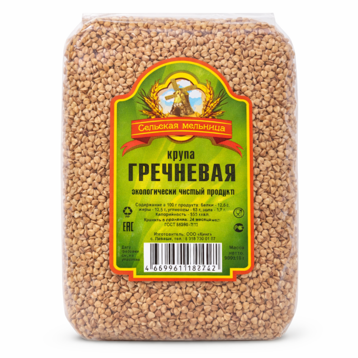 Гречневая крупа Сельская мельница 900 г