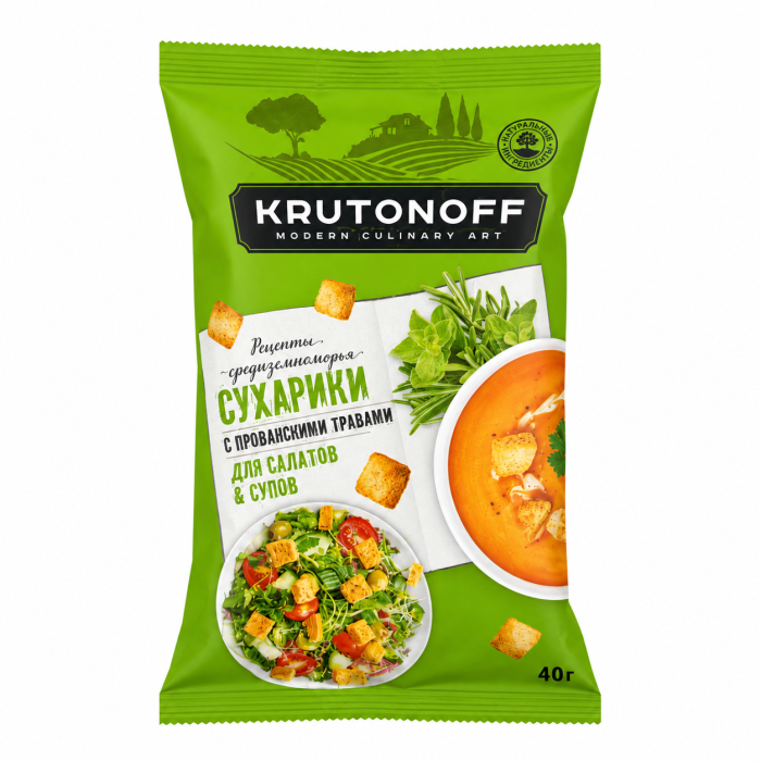 Сухарики для салатов/супов с травами Krutonoff 100 г