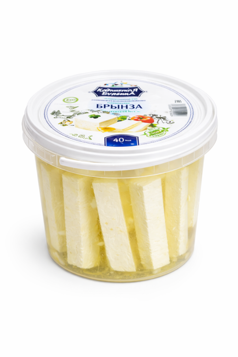 Сыр Брынза Кавказская Буренка ведерко 500 г