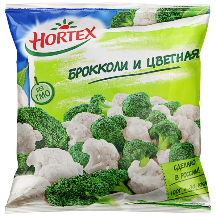Брокколи и цветная капуста Agama Hortex 400 г.