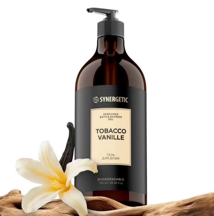 Synergetic Гель для душа Табак ваниль 750 мл