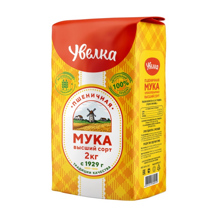 Мука пшеничная Увелка 2 кг
